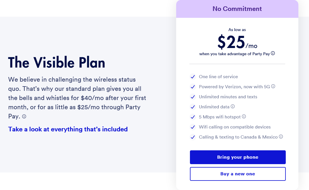 visible phone plans